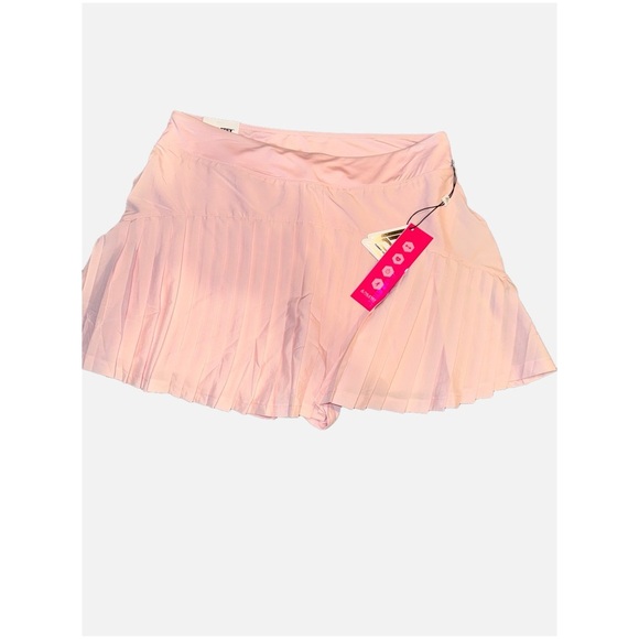 Thletex- NWT Women’s Pink Tennis Pleated Skirt with Built in Shorts Size Large - Picture 3 of 11